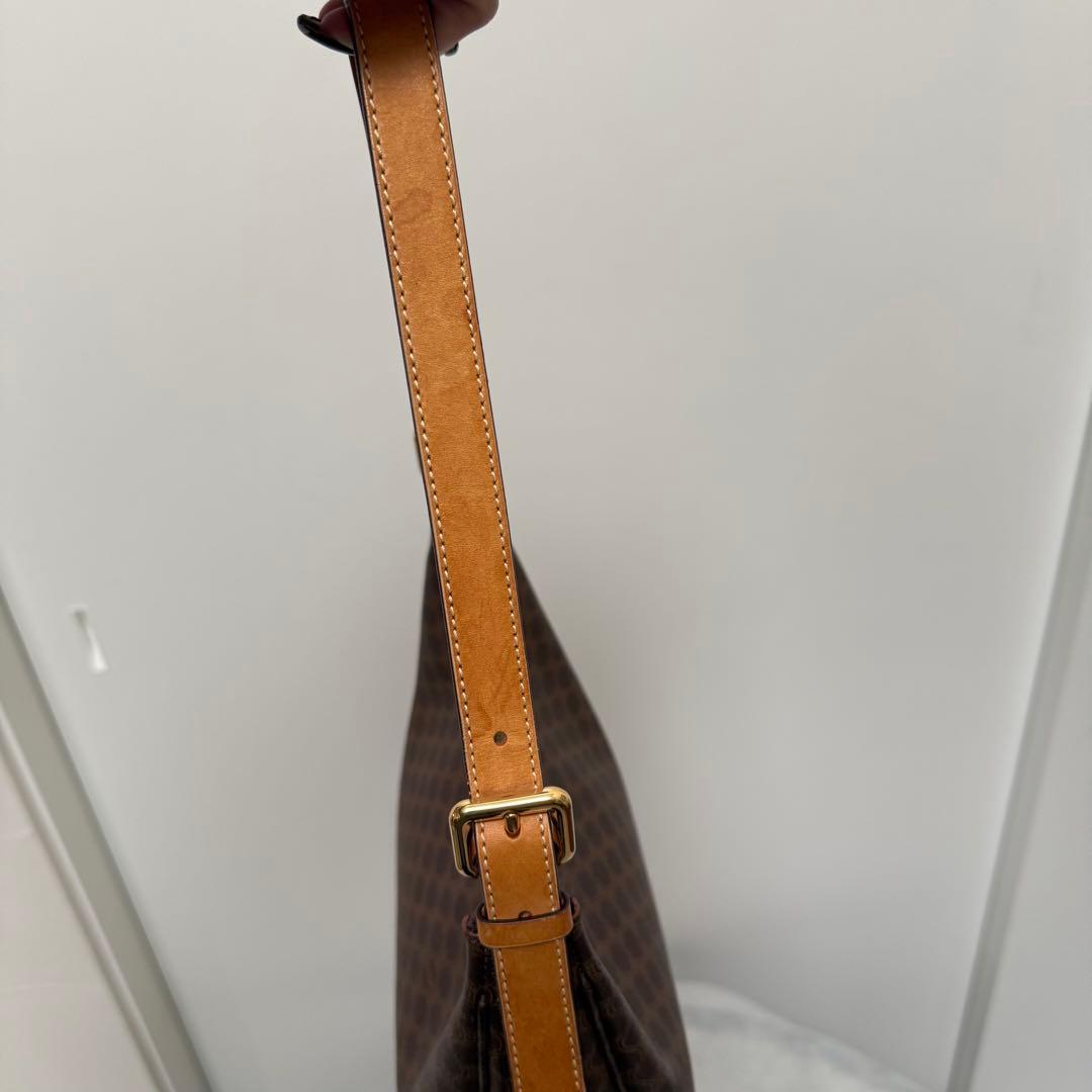 CELINE セリーヌ　マカダム柄　ホーボー　ワンショルダーバッグ