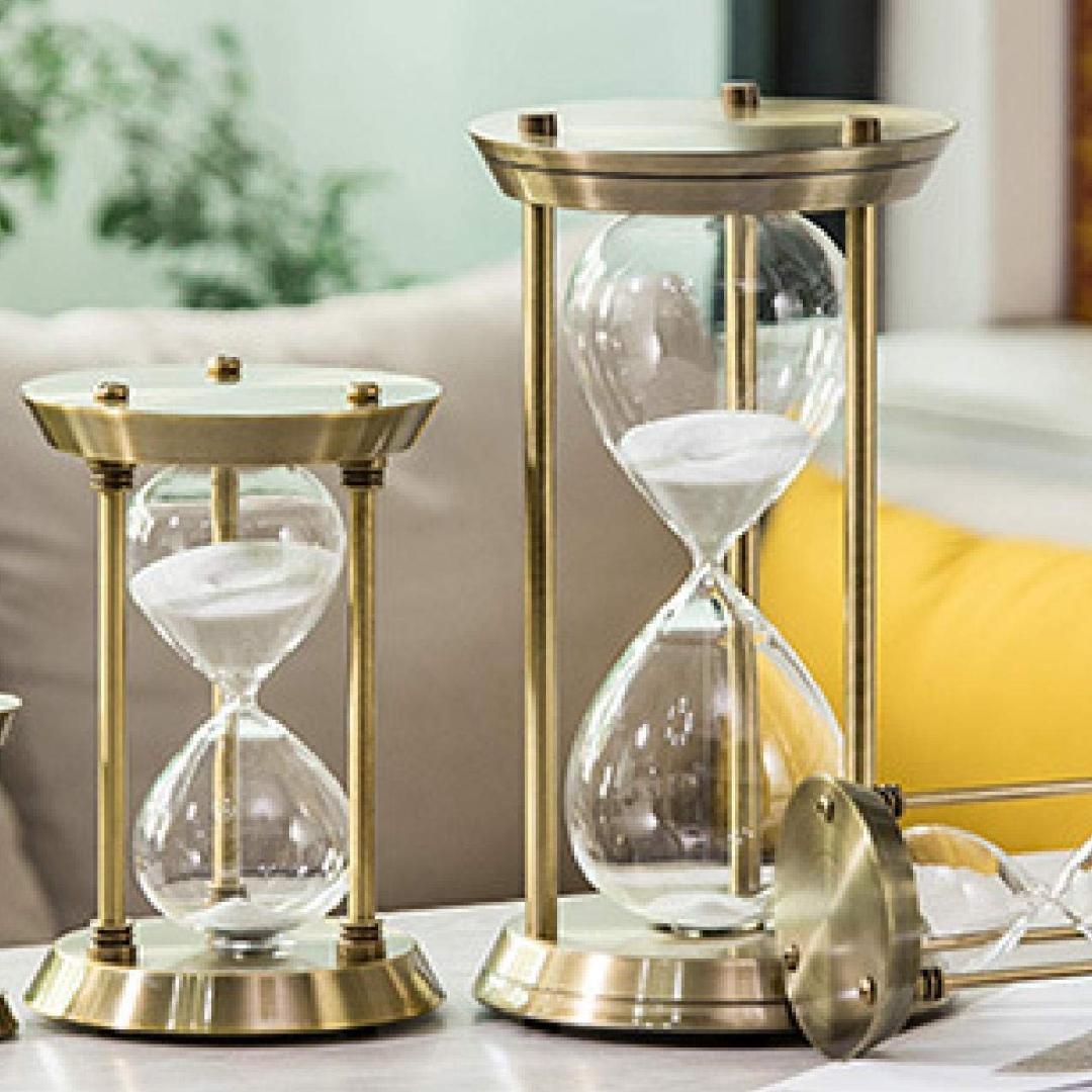 ブロンズ アンティーク風 エレガントなデザイン 砂時計