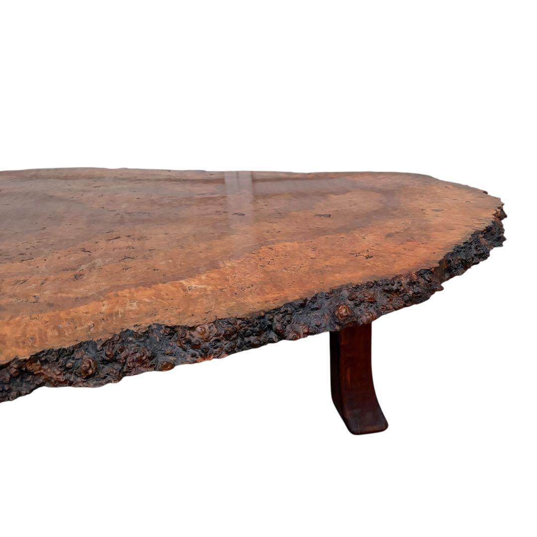 【超希少】高級 花梨 瘤杢 座卓 一枚板 天然木 ローテーブル
