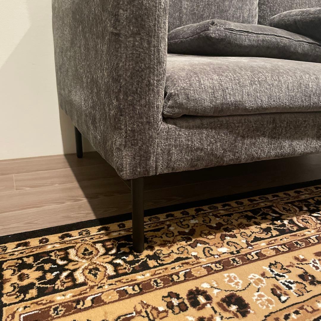 緊急値下げ！！モダンデコ　グレー ファブリックソファ