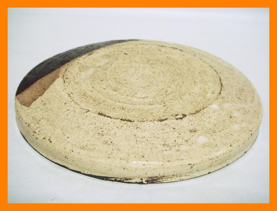 879『織部 雷神 皿』風神雷神図　/骨董品 古美術 アンティーク 古玩