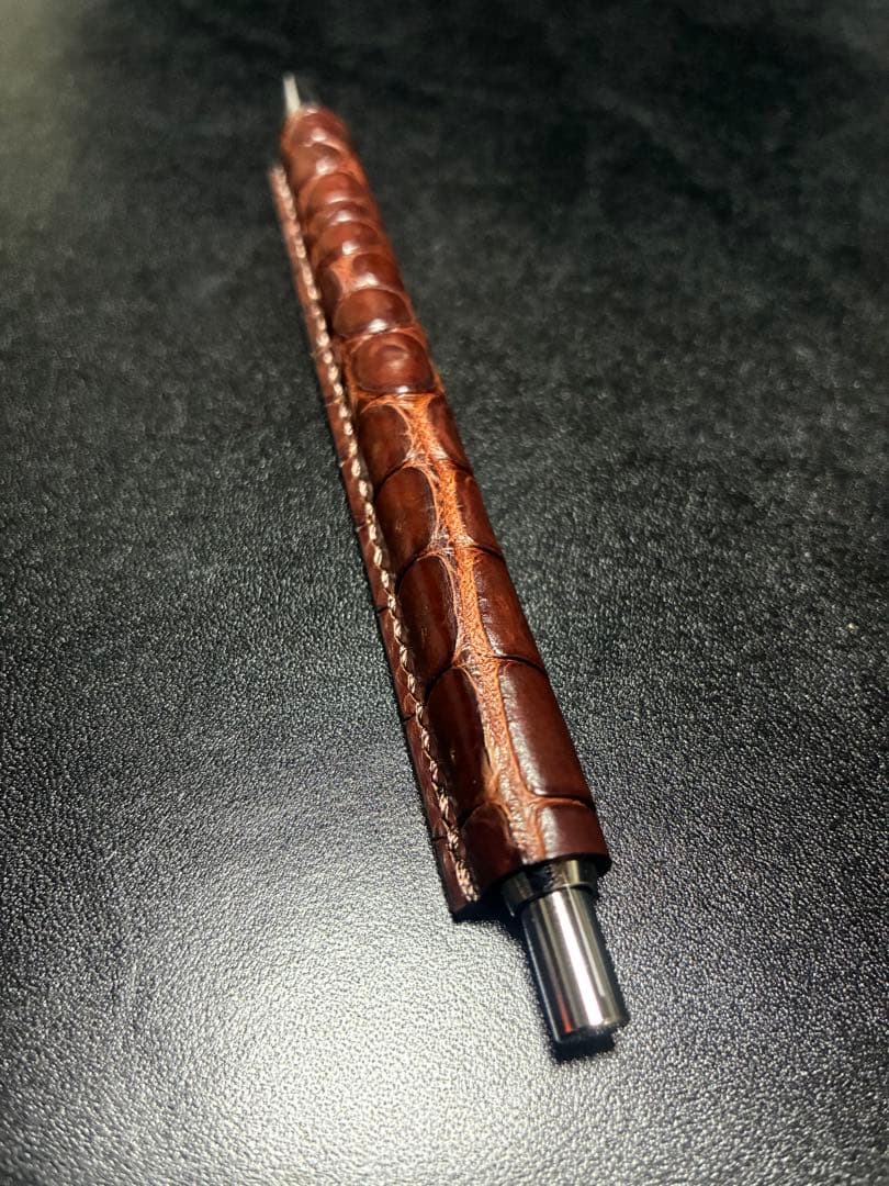 ワイルドスワンズ ボールペン　ベイカーオークバークポロサス　クロコダイル　クロコ