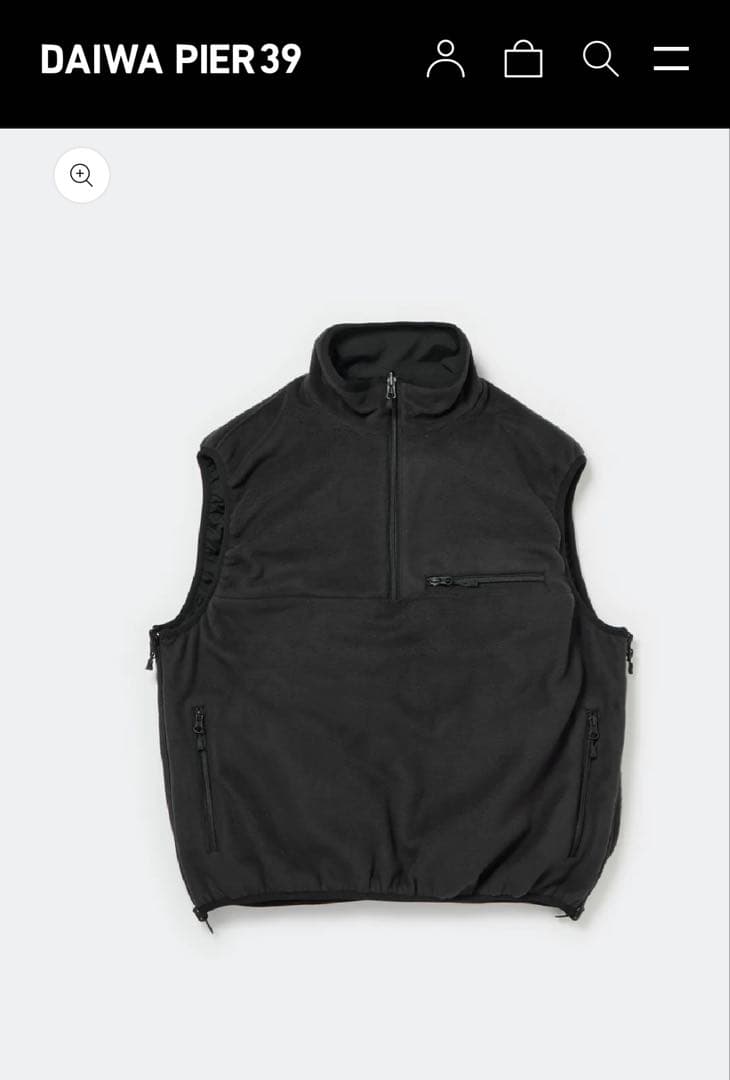 【完売品】TECH REVERSIBLE PULLOVER PUFF VEST