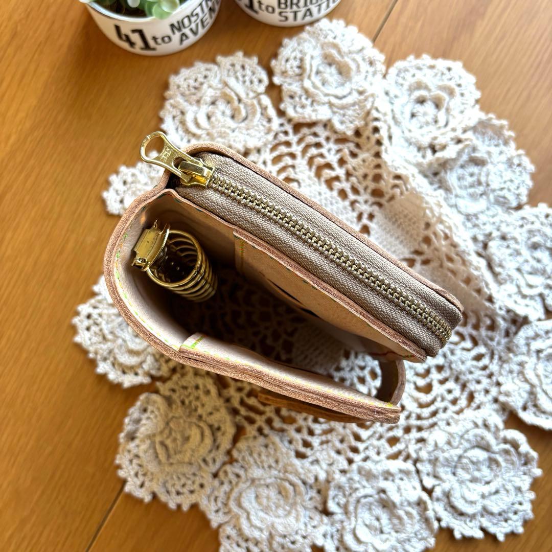 marinページ★ お財布一体型システム手帳　ミニ6 牛革　コンパクト財布
