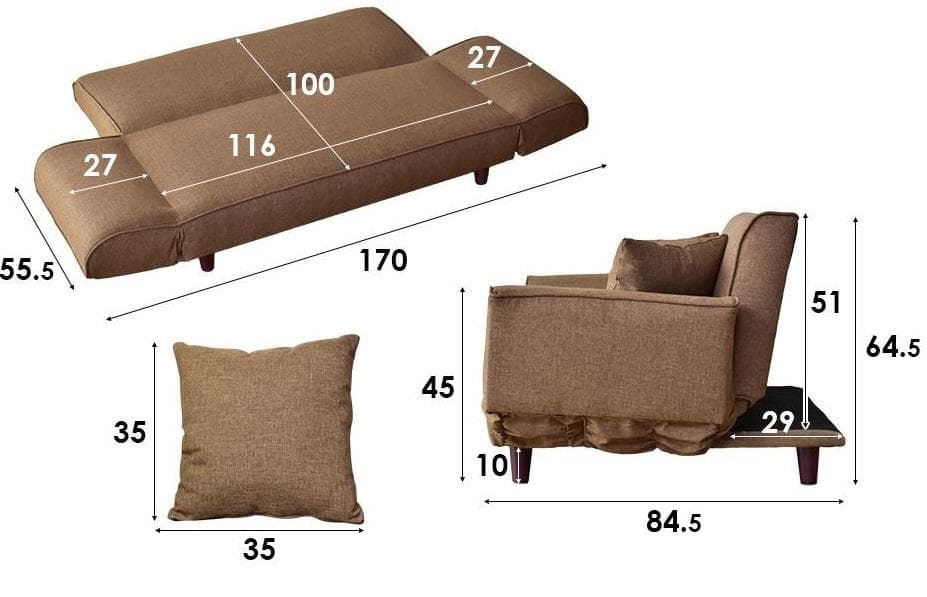 【新品】ソファベッド　リクライニング　オシャレ