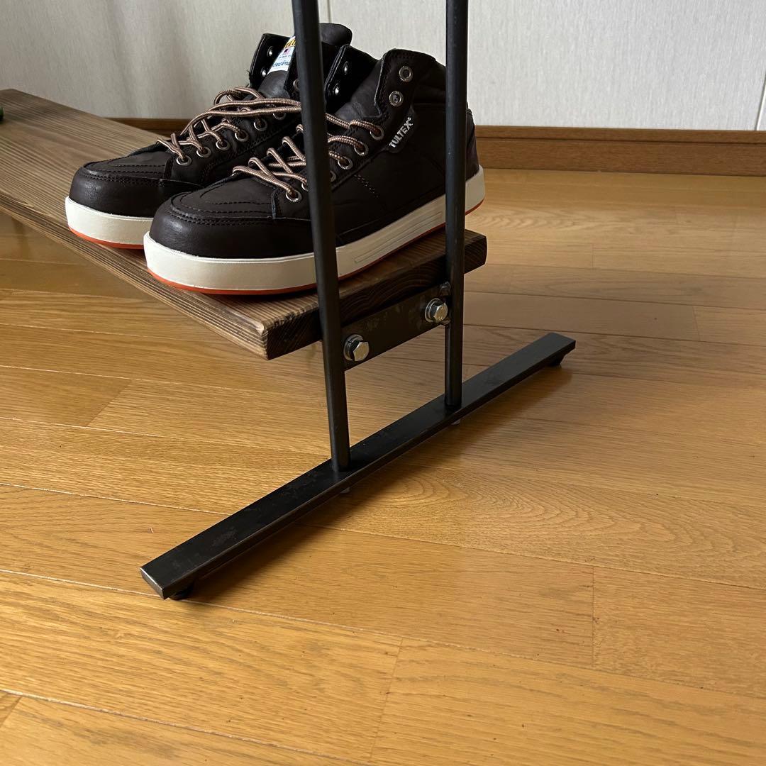 ☆ハンガーラック　アイアン家具　引っ越し　コンパクト　アンティーク　幅900