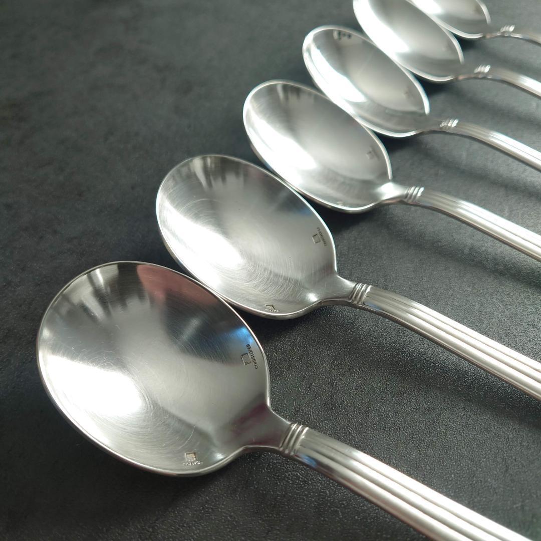 希少 クリストフル アリア コンソメスプーン 6点