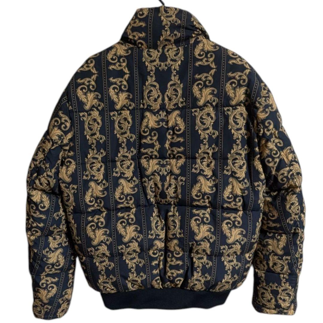 ZARA バロック調 パフジャケット 総柄 ダウンジャケット メンズS