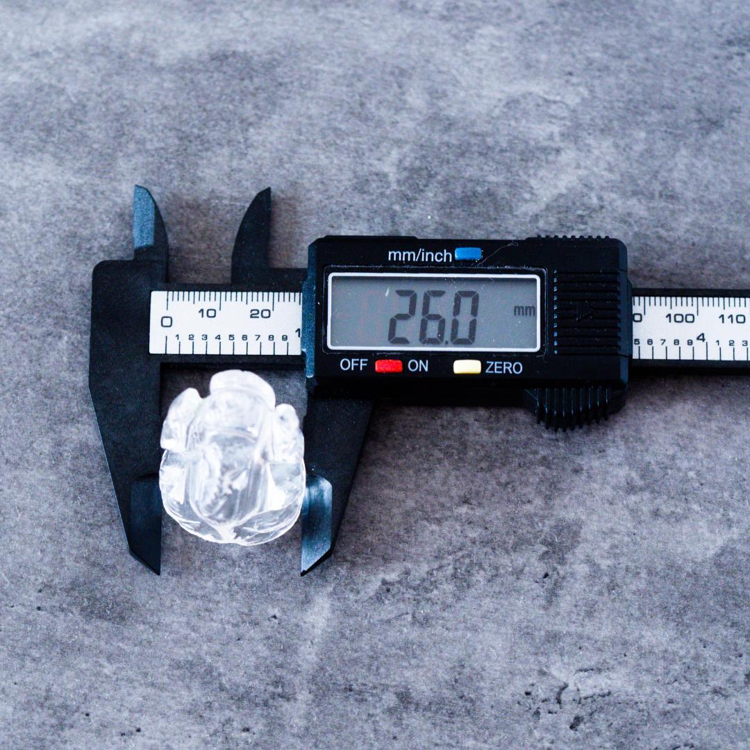 クリスタル・ガネーシャ神像（サイズ 高さ約4cm 約32グラム）ヒマラヤ水晶