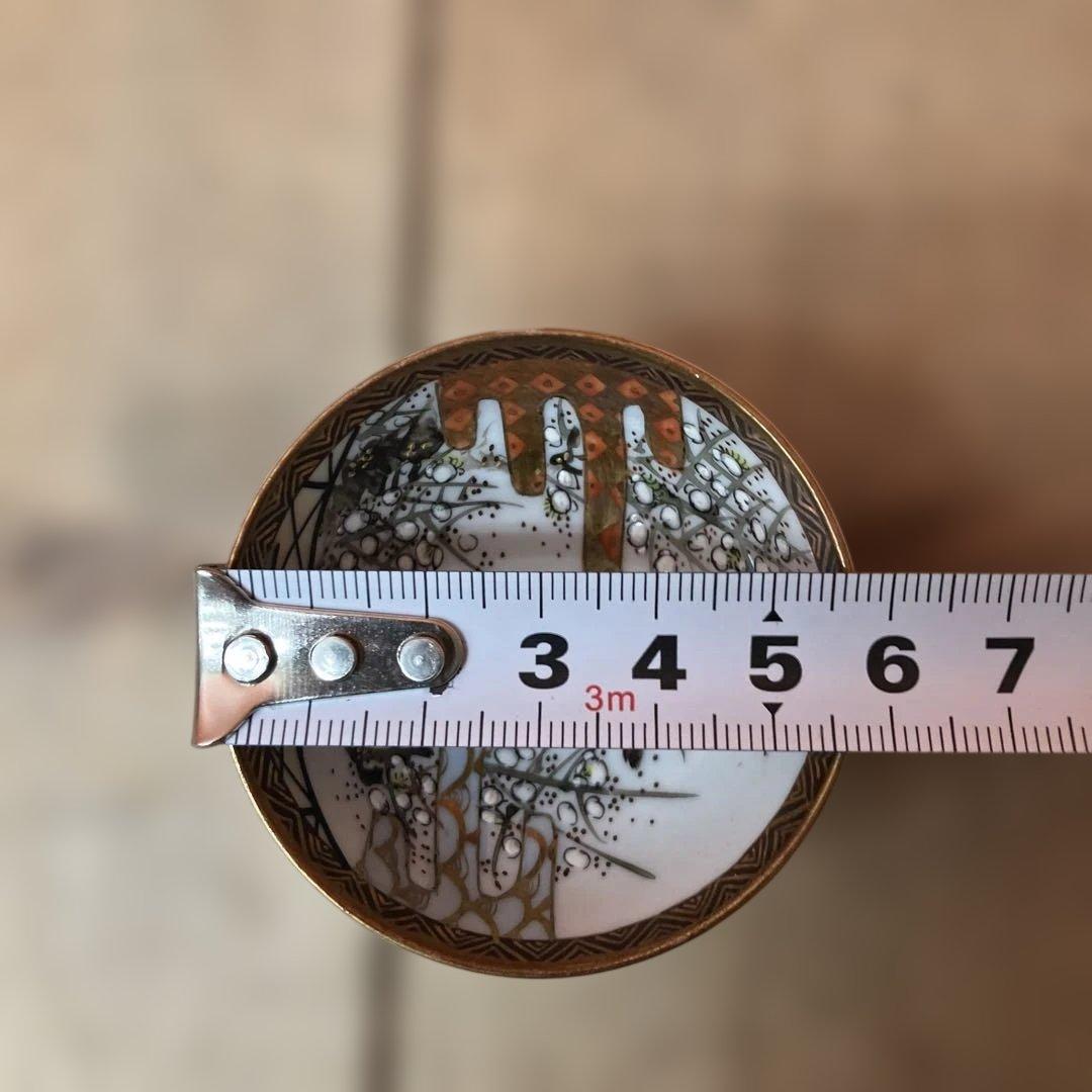 D-4 九谷焼 薩摩焼 アンティーク 骨董 古美術 明治期 大正ロマン 金欄手