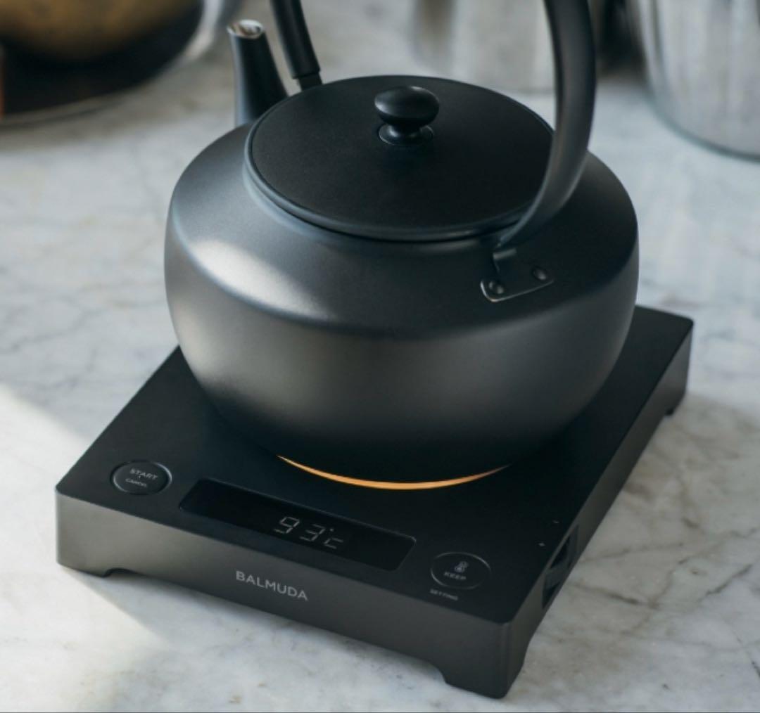 【はるか】BALMUDA MoonKettle ブラック 電気ケトル