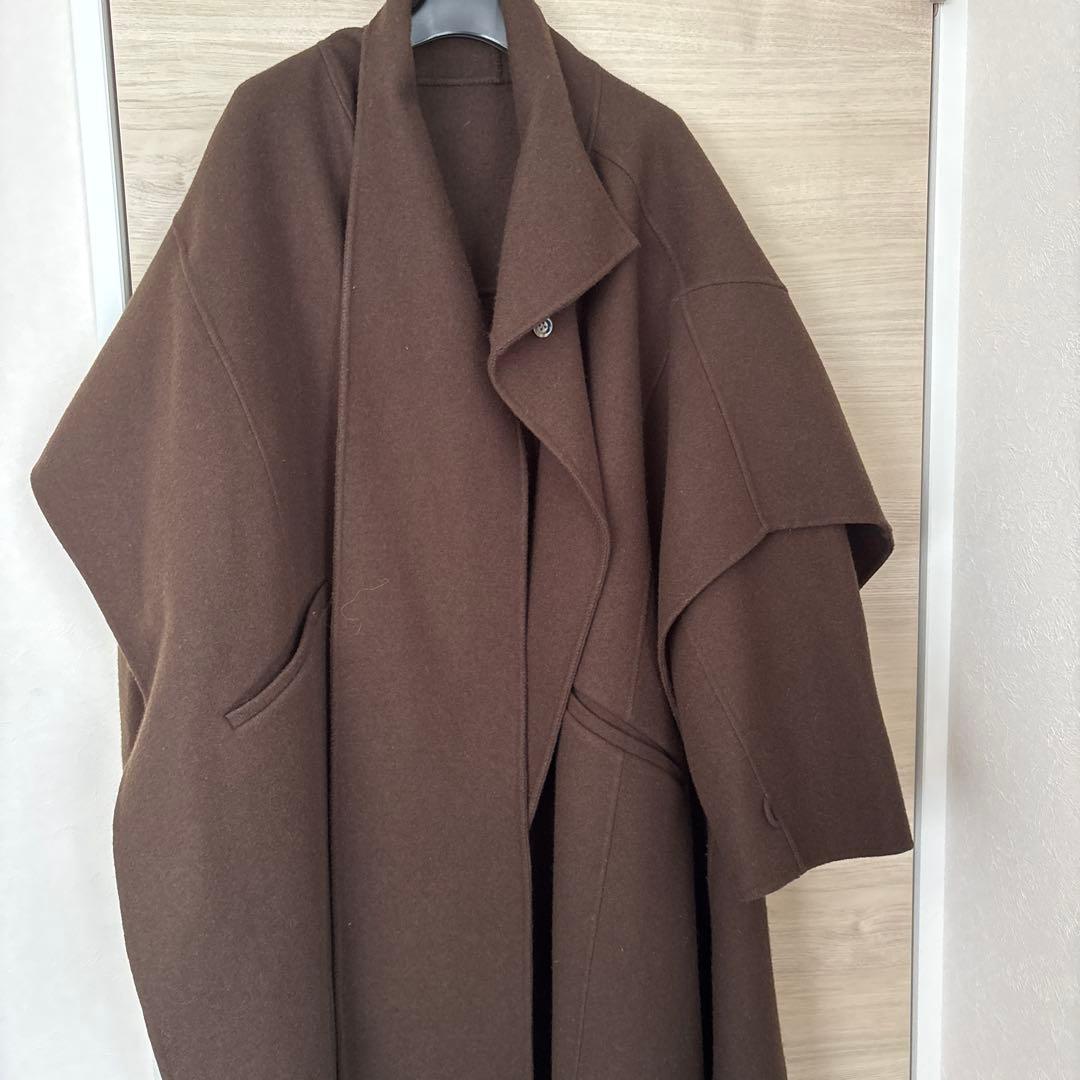 ローレン　ダブルフェイスマフラーウールコート