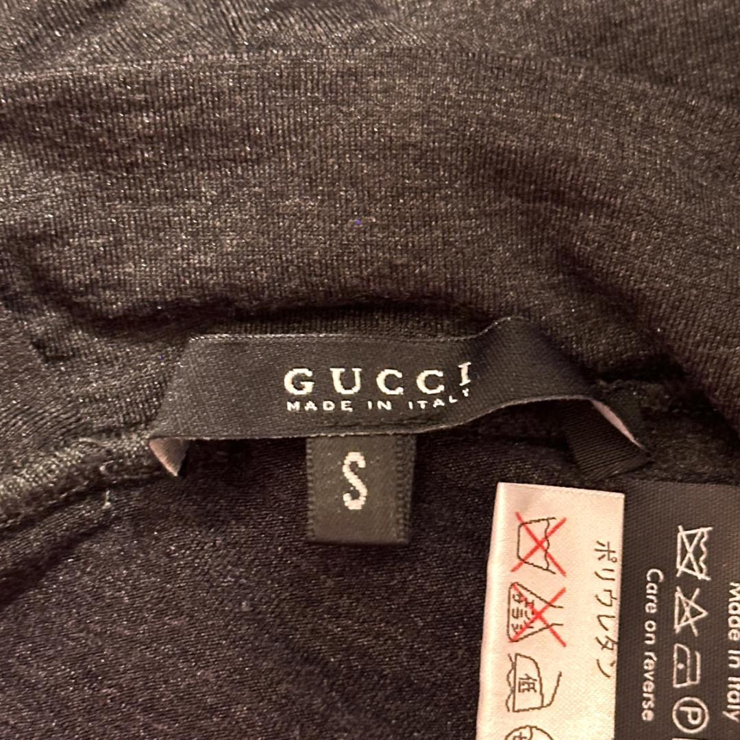 【GUCCI】ホルターネック チューブトップ グレー Sサイズ / ak486