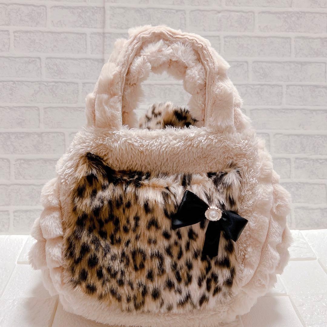 コヤンイサムチョン トートバッグ ファー 猫 うさみみ ハンドメイド