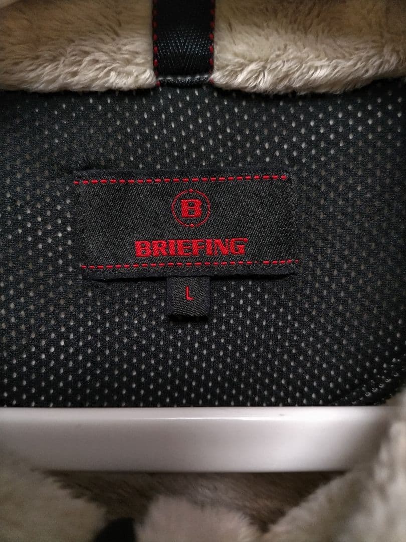 ブリーフィングゴルフ　ボアベスト　ベージュ　L