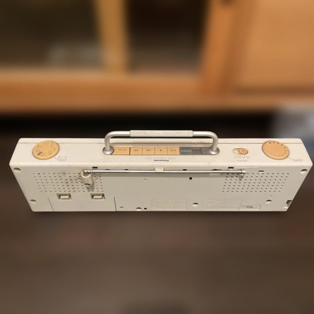 PanasonicCDプレイヤーラジオ付きお洒落ジャンク品
