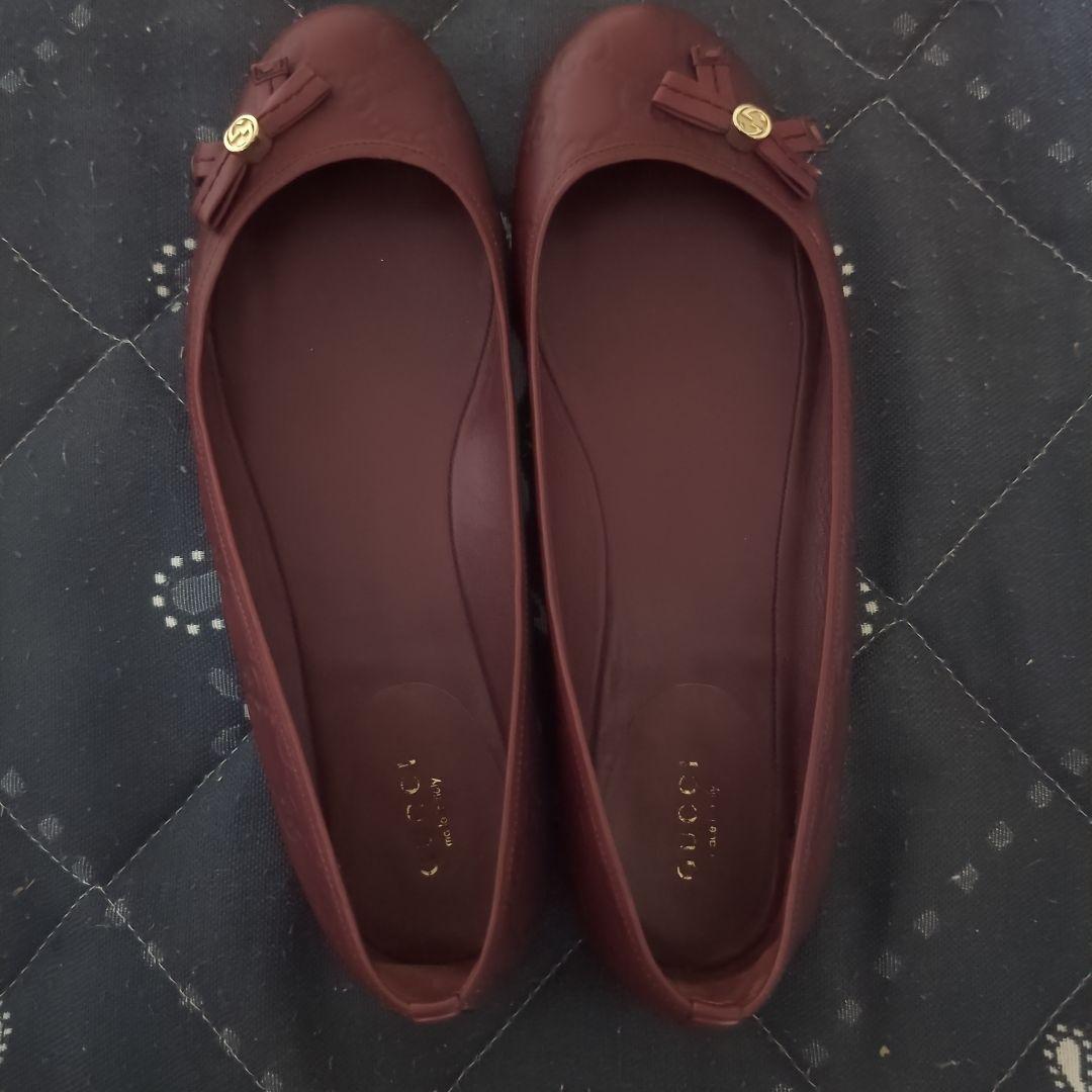あややページです！ GUCCI グッチ レザー フラットシューズ