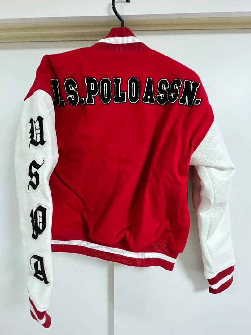 U.S. POLO ASSN. スタジャン Mサイズ レッド