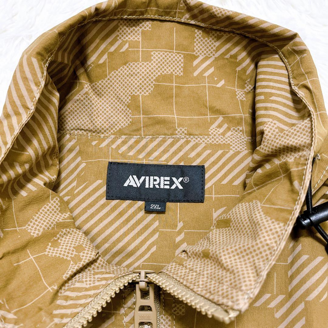 美品 アヴィレックス ミリタリー 半袖 ナイロンジャケット 2XL