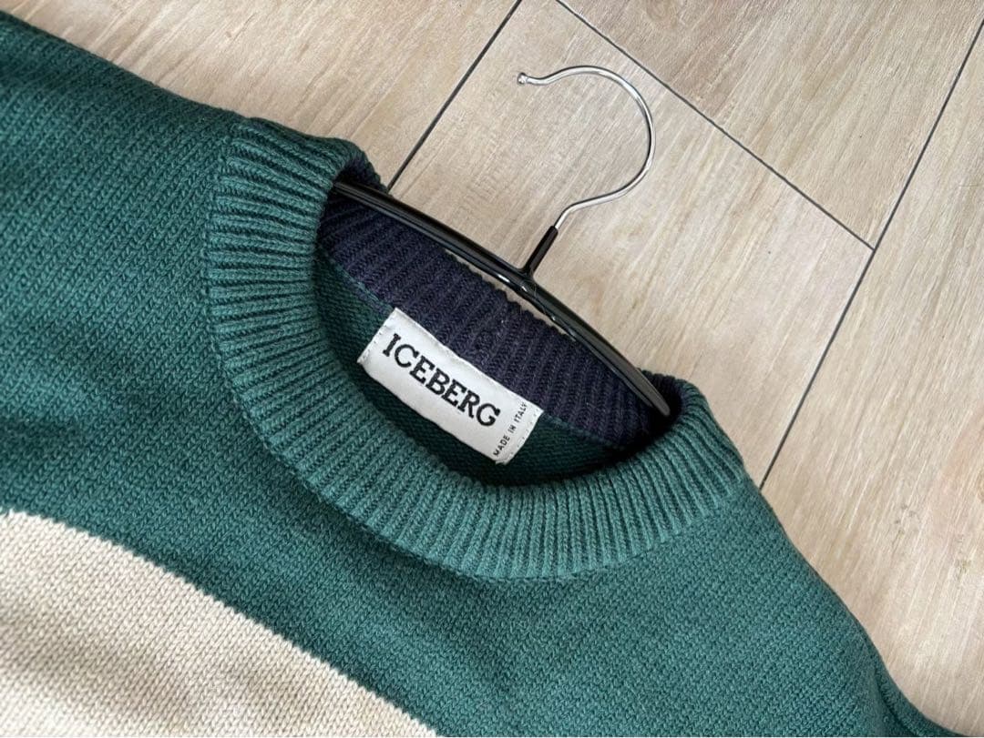 【希少】ICEBERG アイスバーグ ニット 刺繍 トランプ