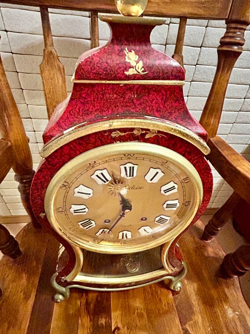 ZENITH ヌーシャテル・クロック 置き時計 ゼンマイ式 希少 稼働品