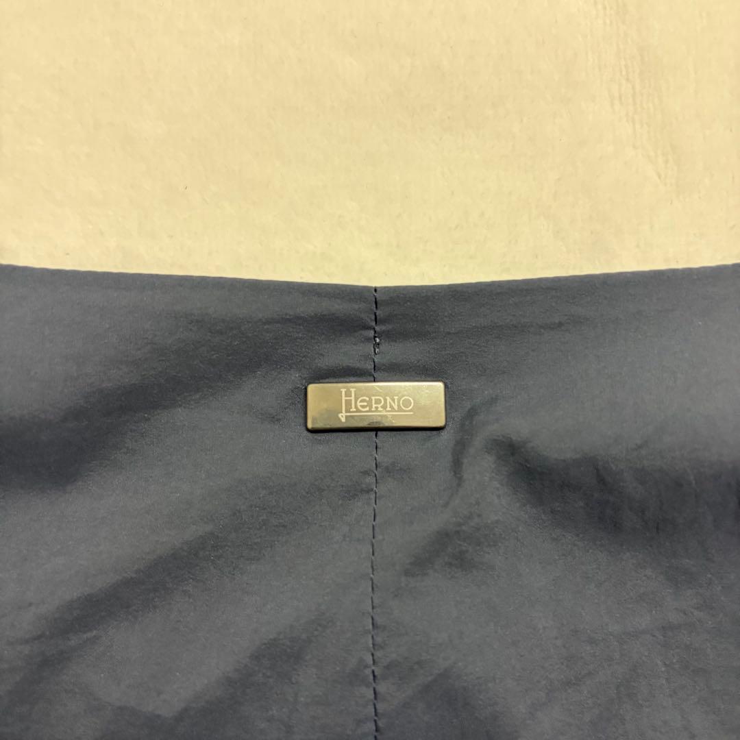 HERNO ヘルノ　ダウンジレ サイズ44 ブルーグレー　ネイビー