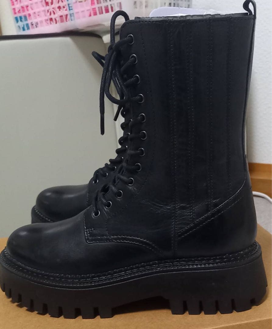 KLONDIKE 本革レースアップブーツ新品未使用23.5cm