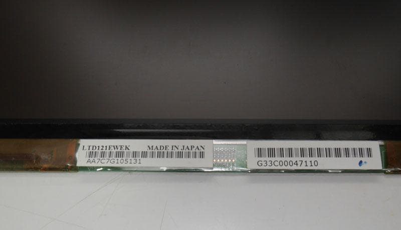 12.1インチ　液晶パネル　LTD121EWEK（NRL75-DEWEL11A）
