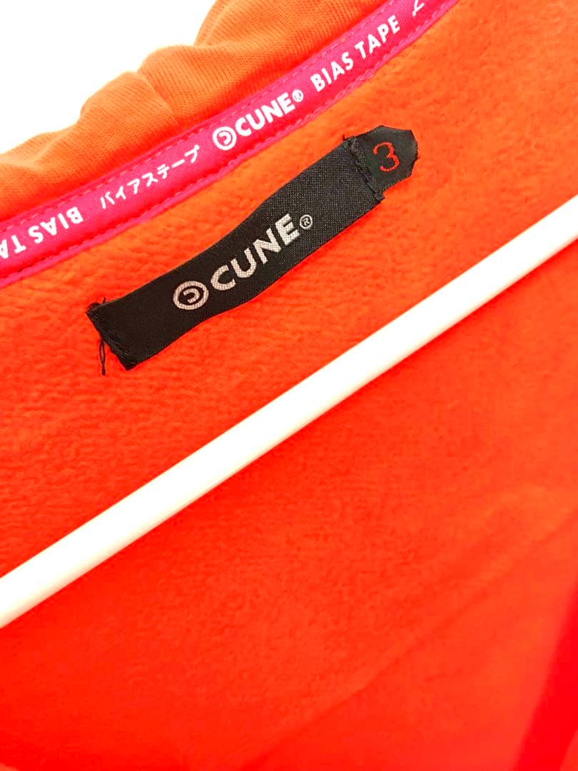 【一点モノ】オレンジ ダッフルコート ウサギロゴ付き【サンプル品レア】cune