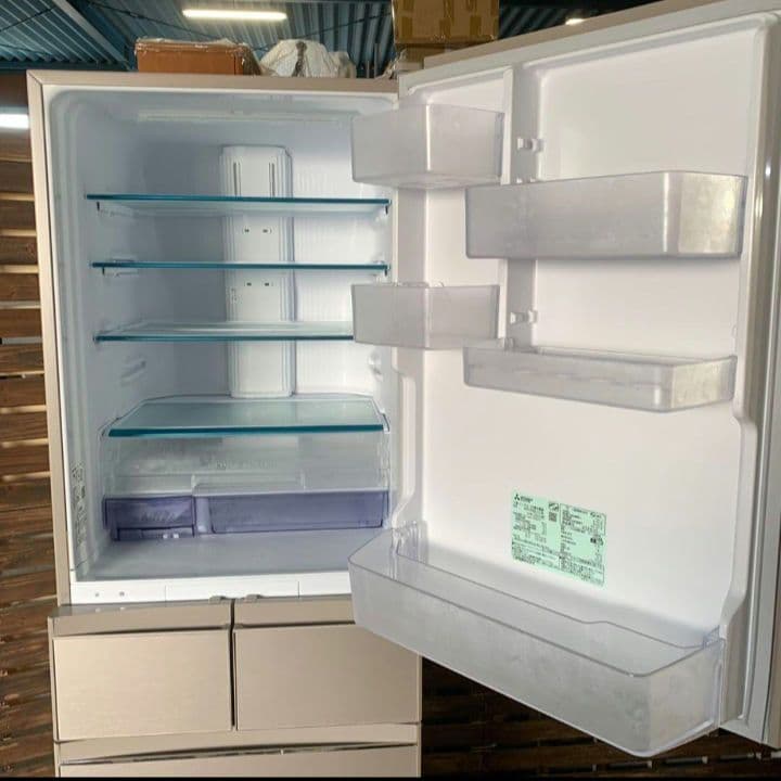 まこ I671R 三菱 5ドア 455L冷蔵庫 MR-B46J-C