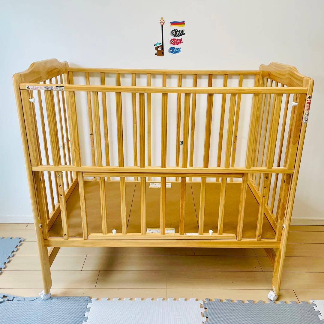 ※直接引取り限定※カトージ　ベビーベッド　ハイタイプ