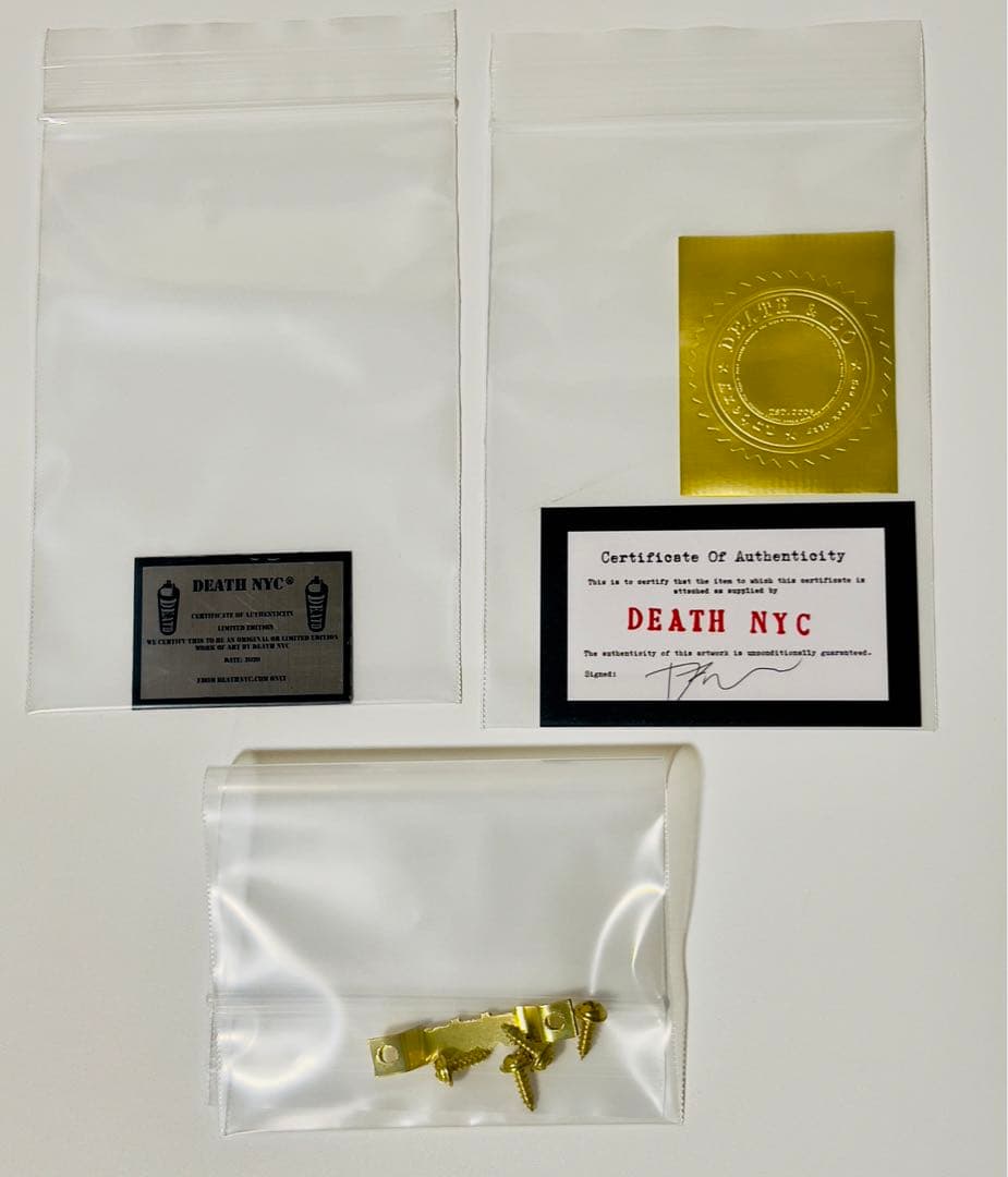 DEATH NYC キャンバスボードタイプ 【認定メタルプレート付き 】激レア