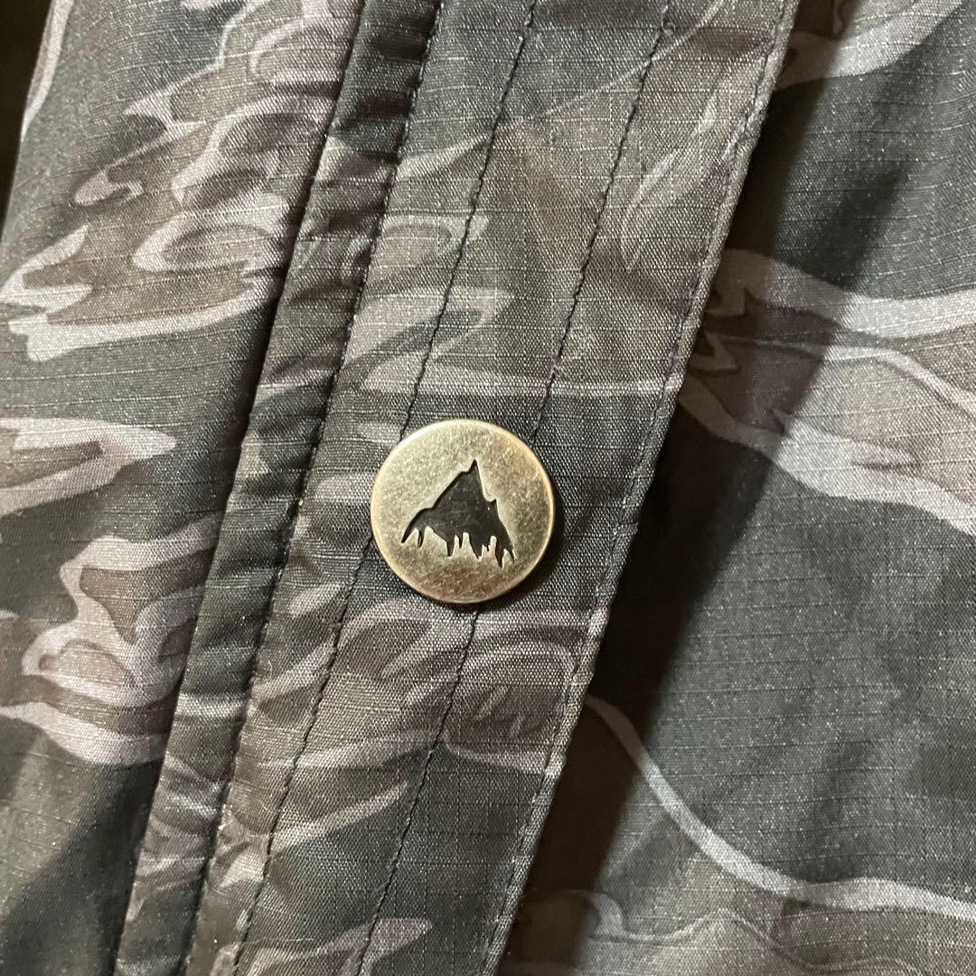 Burtonバートンスキーウェアスノーボードジャケットパーカー黒ブラック迷彩希少