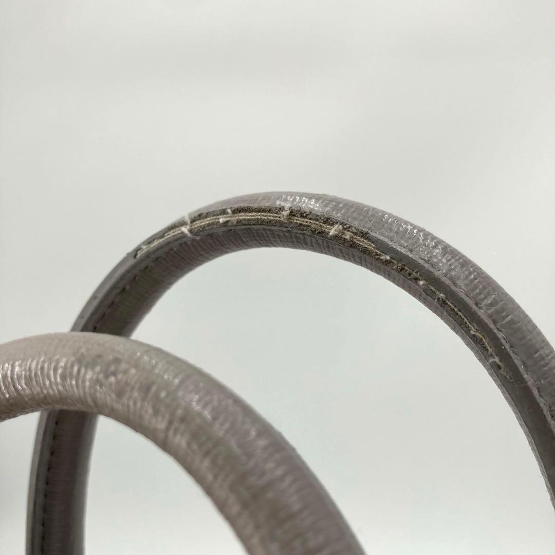 美品✨FURLA フルラ テッサ 2way ハンドバッグ レザー グレー