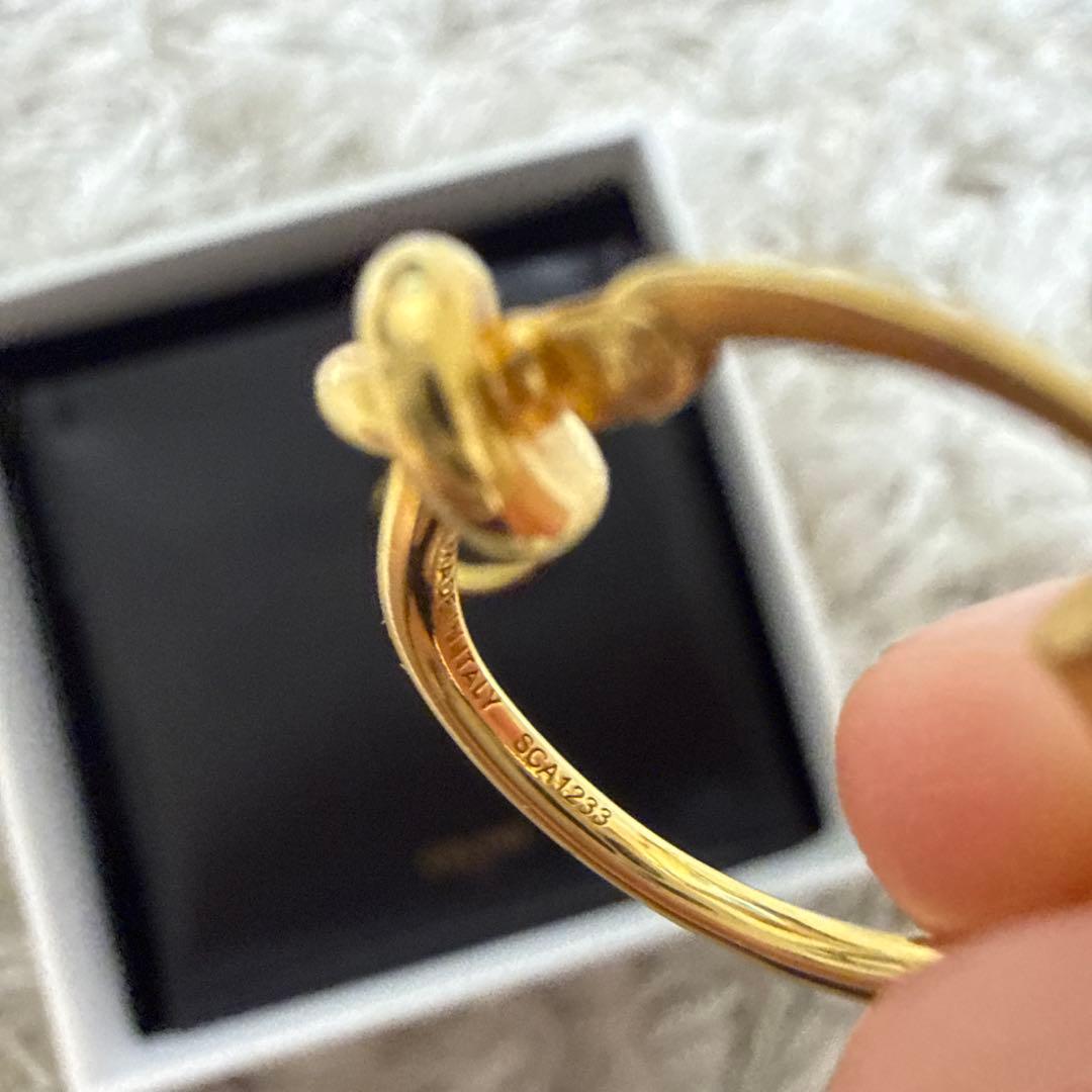 CELINE セリーヌ ノットスモールフープピアス ゴールド テテ着用