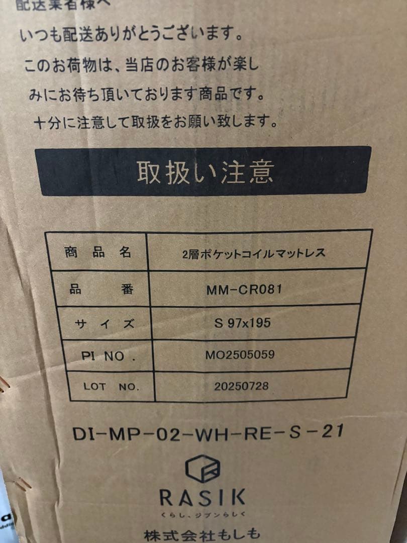 RASIK Famite LED照明付きローベッド シングル グレー&マット付き