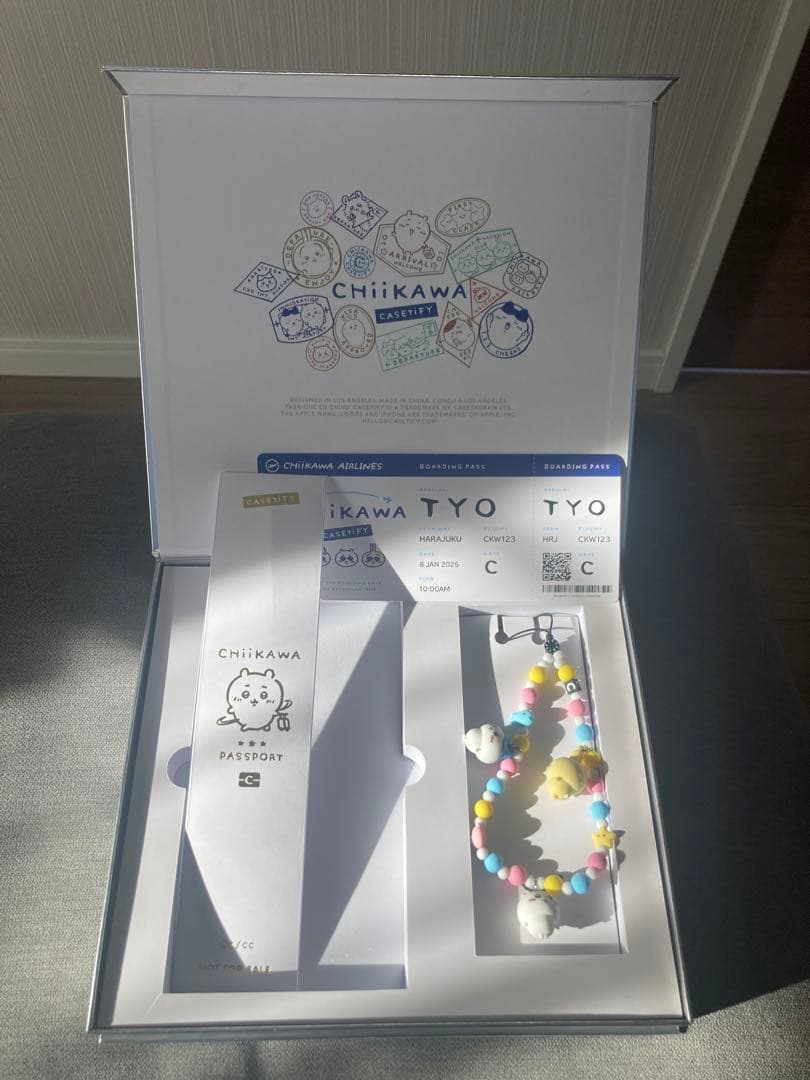 新品未使用 ちいかわ CASETiFY コラボセット ストラップ タグ チケット