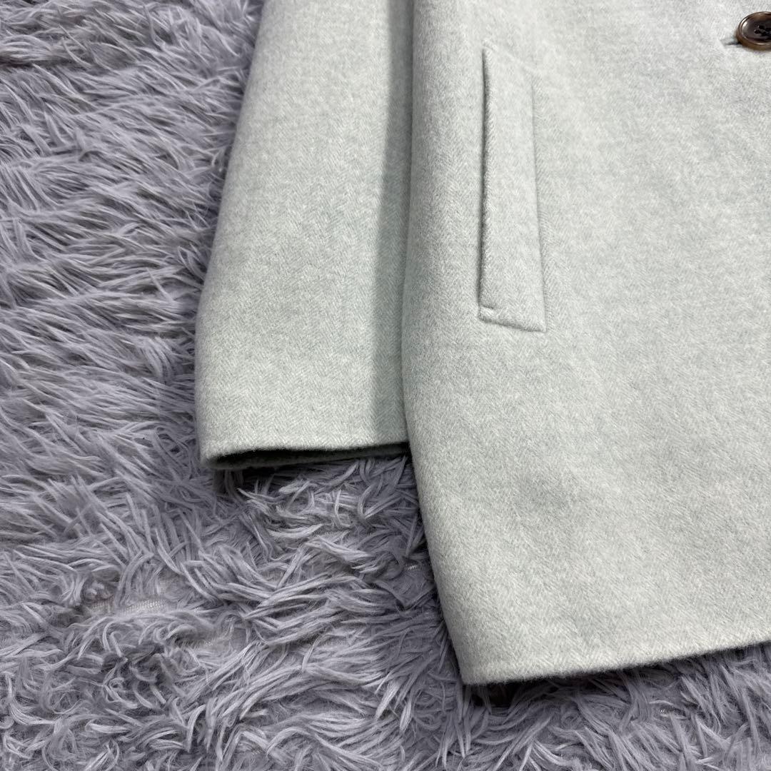 極美品✨23AW セオリー 12万 カシミヤダブルフェイスコート ヘリンボーン