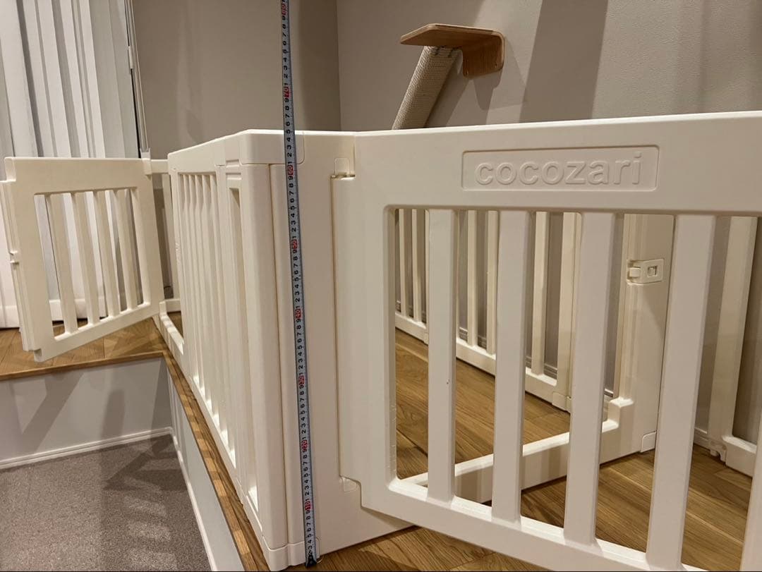 cocozari 折りたたみ式ペットサークル ホワイト