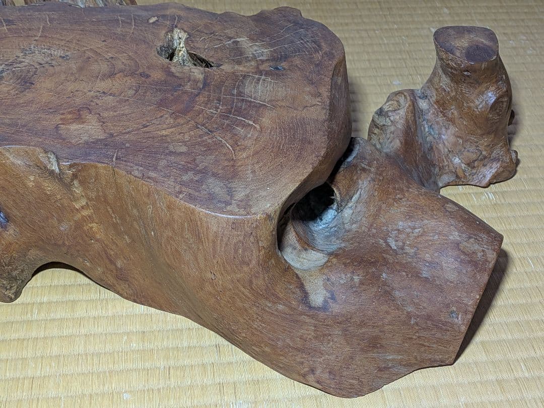 花台　飾り台　置き台　輪切り　厚さ約11cm　長さ60cm以上　天然木