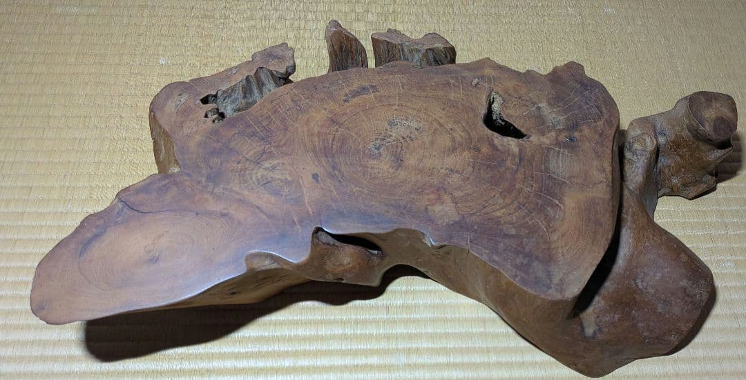 花台　飾り台　置き台　輪切り　厚さ約11cm　長さ60cm以上　天然木