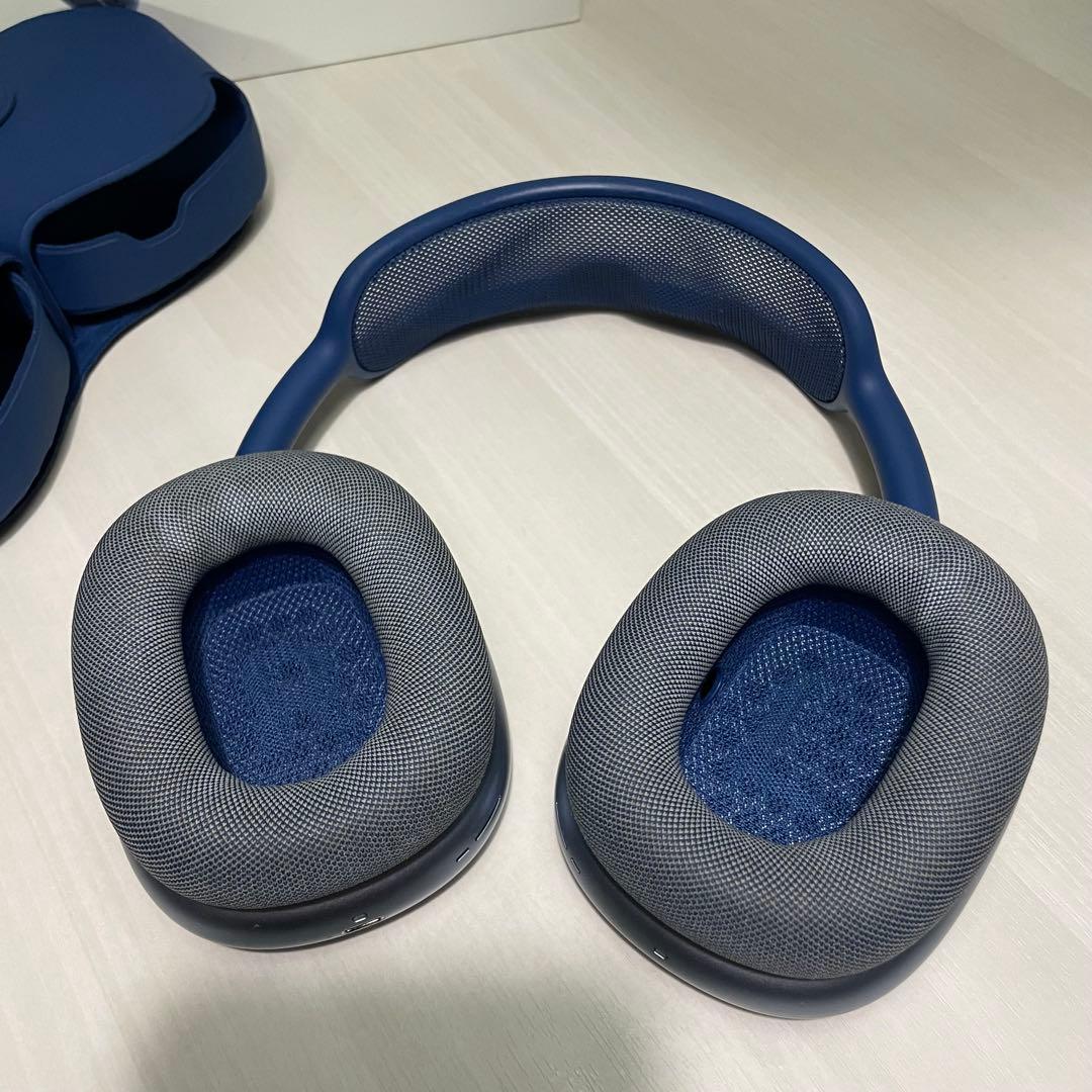airpods MAX☆ブルー☆箱 スマートケース付き☆ヘッドホン☆Apple