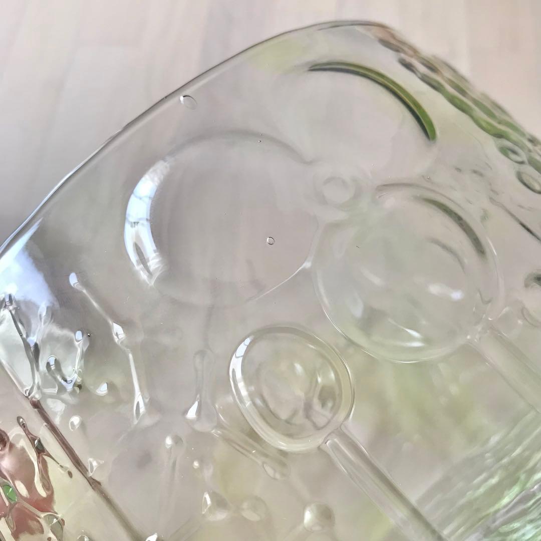 イッタラ　アートフローラ　ボウル　19cm　限定品　入手困難　植物　模様　ガラス