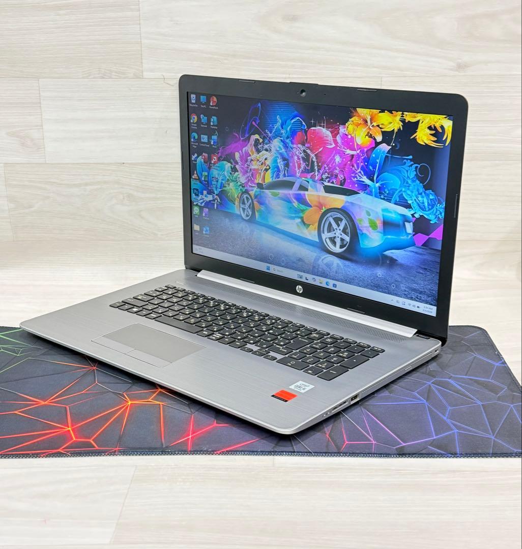 10世代HPノートRadeon搭載/16GB/256+1TBフルHD 17インチ