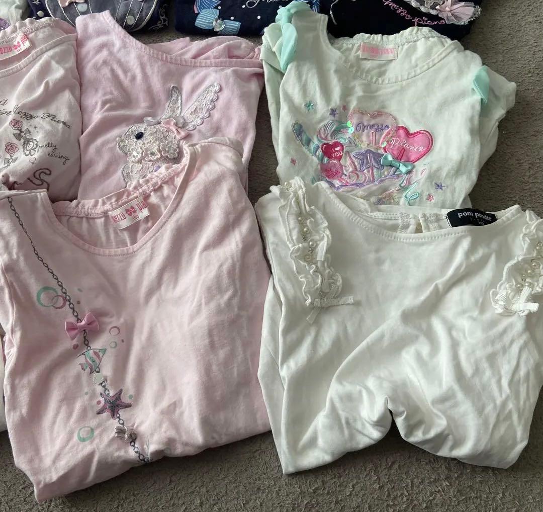 メゾピアノ11枚　ポンポネット1枚 Tシャツ 12枚セット サイズ130