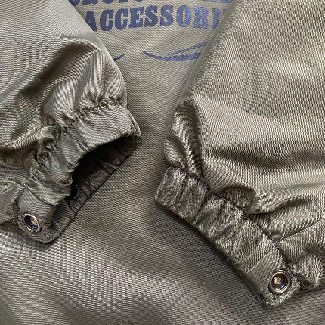 VANSON MOTOBLUEZ別注 ナイロンコーチジャケット オリーブ