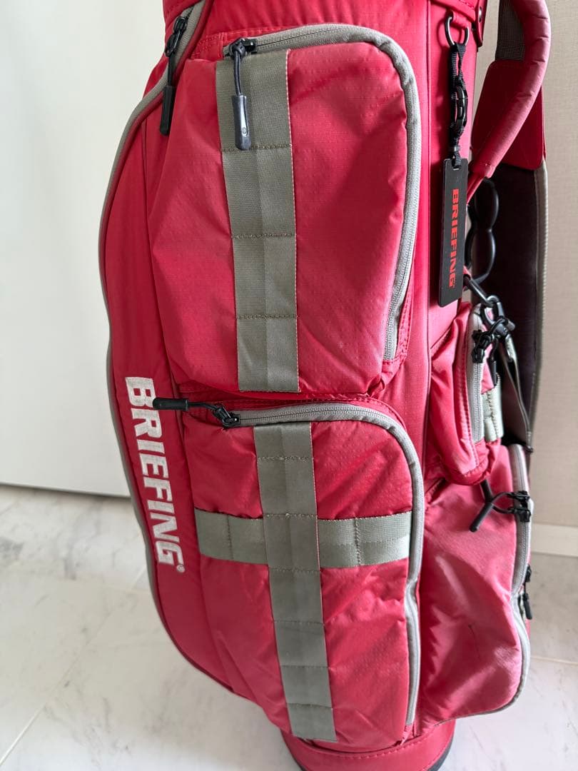 BRIEFING ブリーフィング キャディーバッグ　レッド