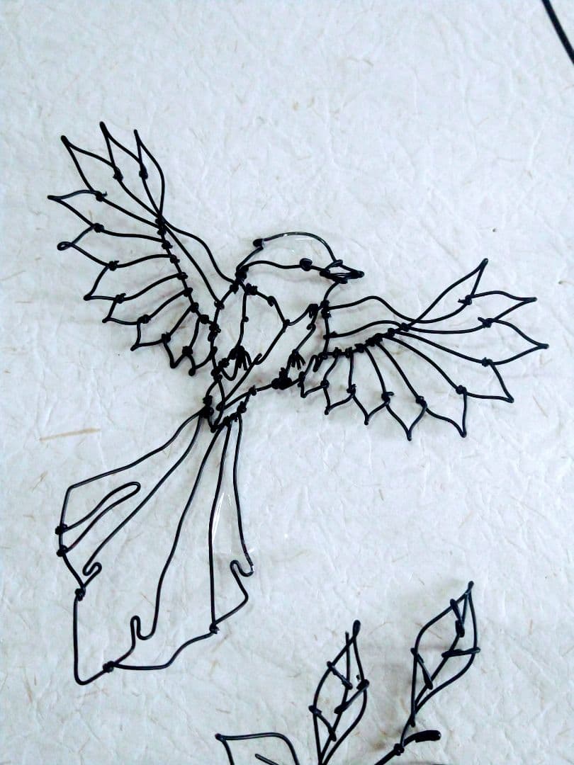 雌鹿　ワイヤークラフト　アート