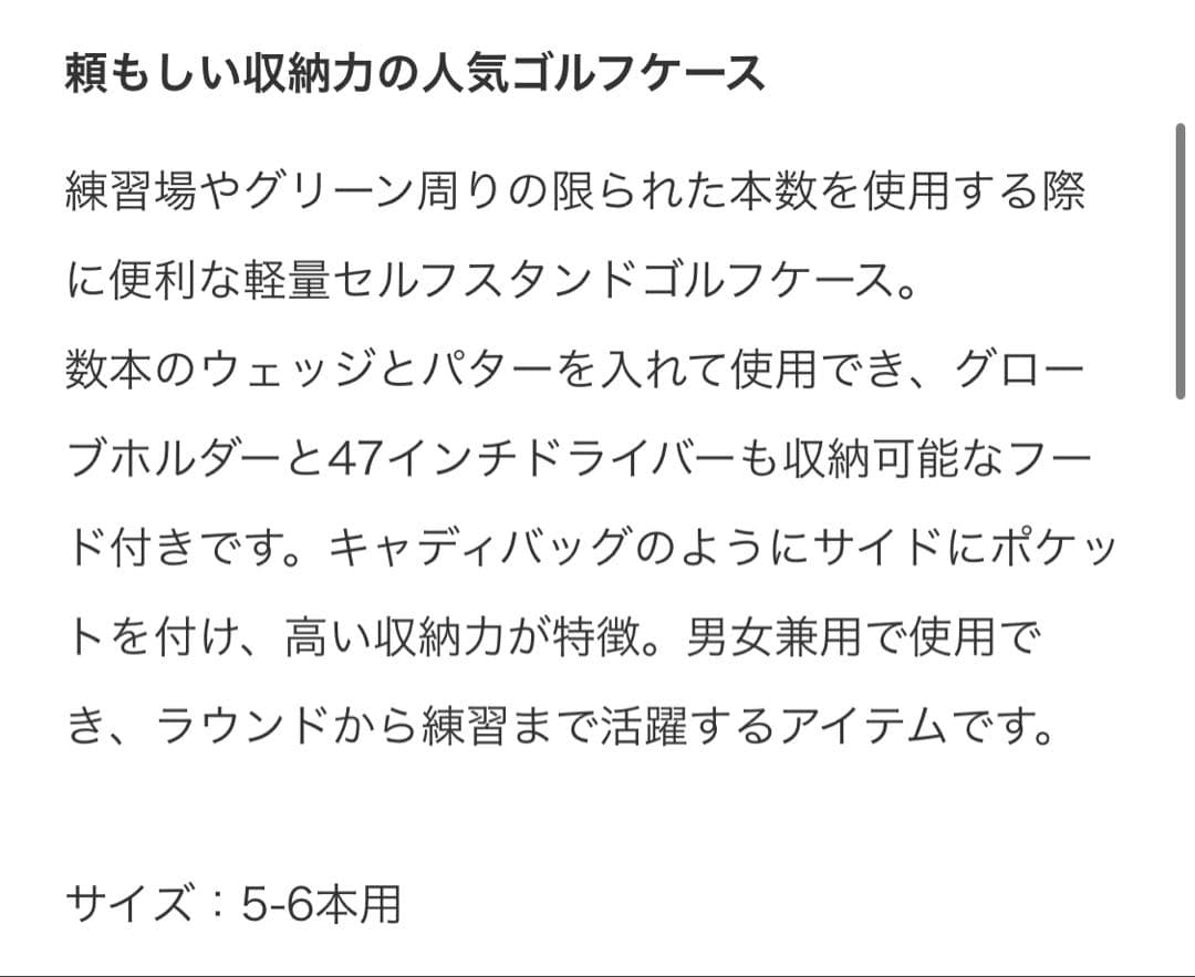 BEAMS GOLF セルフスタンド ゴルフケース4 グレー