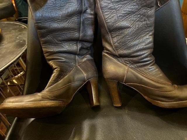@*a様 PATRIZIA PEPE・イタリア製・本革茶ブーツ・25cm